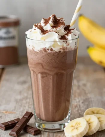 Decadent Chocolate Banana Smoothie Recipe with Cocoa + Milk (Dessert-Ish, Creamy)