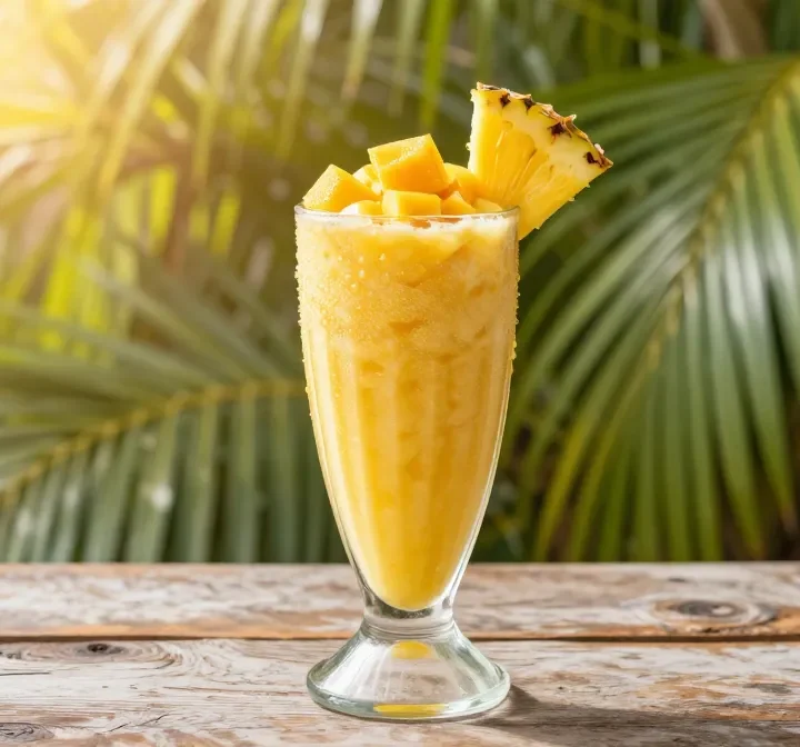 Sunshine in a Glass: Tropical Smoothie Recipe with Mango + Pineapple (Bright, Vacation Vibe)