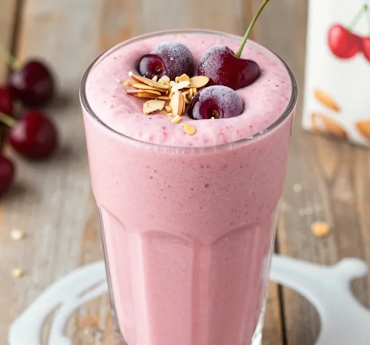 Your New Obsession: Cherry Smoothie Recipe with Frozen Cherries + Almond Milk (Rich, Fruity)