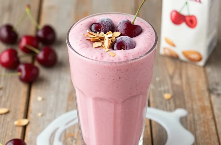 Your New Obsession: Cherry Smoothie Recipe with Frozen Cherries + Almond Milk (Rich, Fruity)