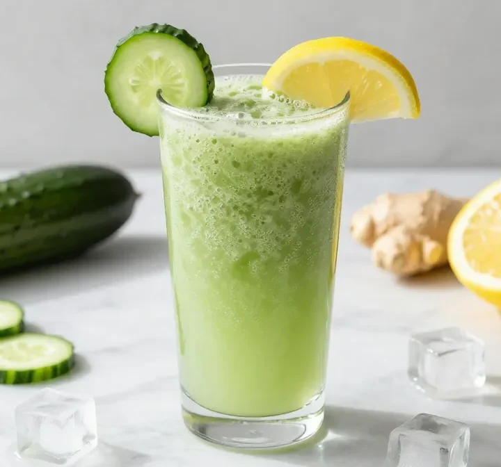 Ultimate Detox Smoothie Recipe with Cucumber + Lemon (Light, Crisp, Refreshing)