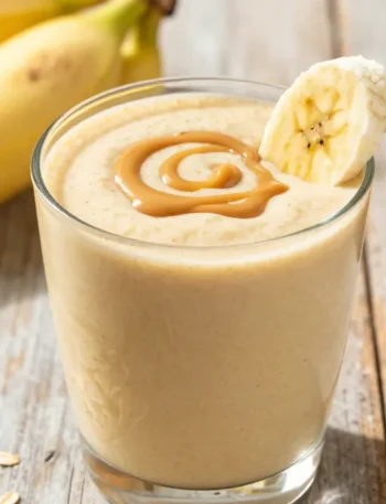 The Best Banana Smoothie with Peanut Butter + Oats (Filling, Gym-Friendly)