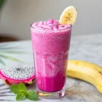Dragon Fruit Smoothie with Coconut Water + Banana (Vibrant, Smooth, Refreshing) You Need Now