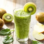 Zingy Kiwi Smoothie Recipe with Apple + Spinach (Bright, Tangy, Fresh)