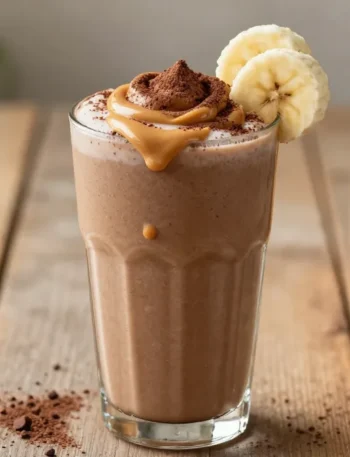 Crave-Worthy Peanut Butter Smoothie with Cocoa + Banana (Rich, Thick, Milkshake Vibe)