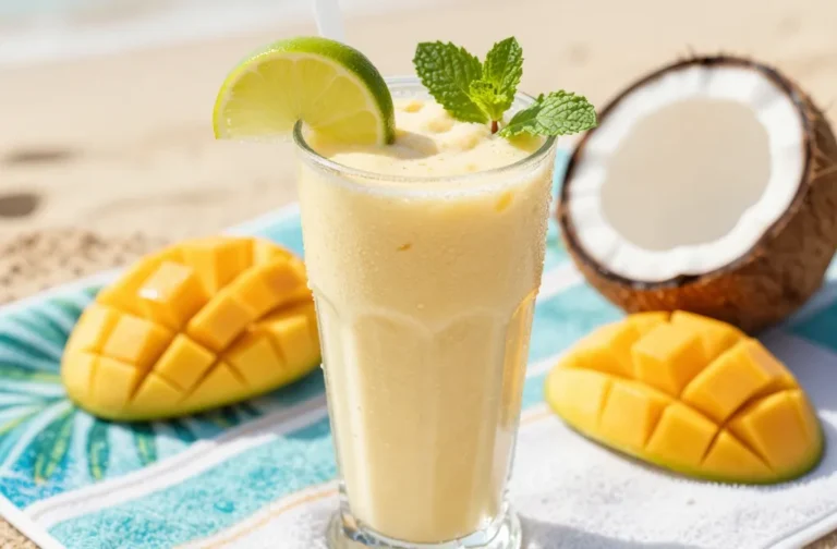 Tropical Bliss: Mango Smoothie Recipe with Coconut Milk + Lime (Tropical, Silky, Bright)