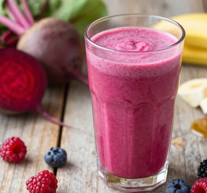 Ultimate Beetroot Smoothie with Berries + Banana (Vibrant, Sweet, Smooth)