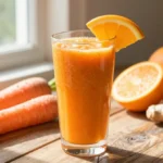 Sunshine in a Glass: Carrot Smoothie with Orange + Ginger (Bright, Fresh, Lightly Sweet)