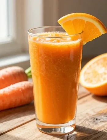 Sunshine in a Glass: Carrot Smoothie with Orange + Ginger (Bright, Fresh, Lightly Sweet)