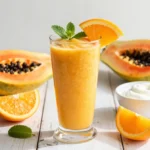 Sunshine in a Glass: Papaya Smoothie Recipe with Orange + Greek Yogurt (Creamy, Sunny, Easy)