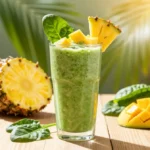 Spinach Smoothie with Pineapple + Mango (Sweet, Green, Tropical) – Tropical Bliss!