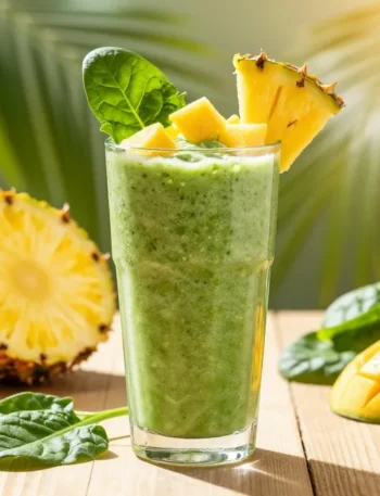 Spinach Smoothie with Pineapple + Mango (Sweet, Green, Tropical) – Tropical Bliss!