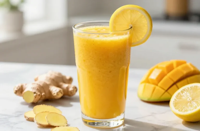 Zingy Ginger Smoothie with Mango + Lemon (Zingy, Bright, Fresh) You Need