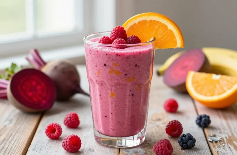 Best Beet Smoothie Recipe with Orange + Frozen Berries (Vibrant, Sweet, Smoothie-Bar Style)