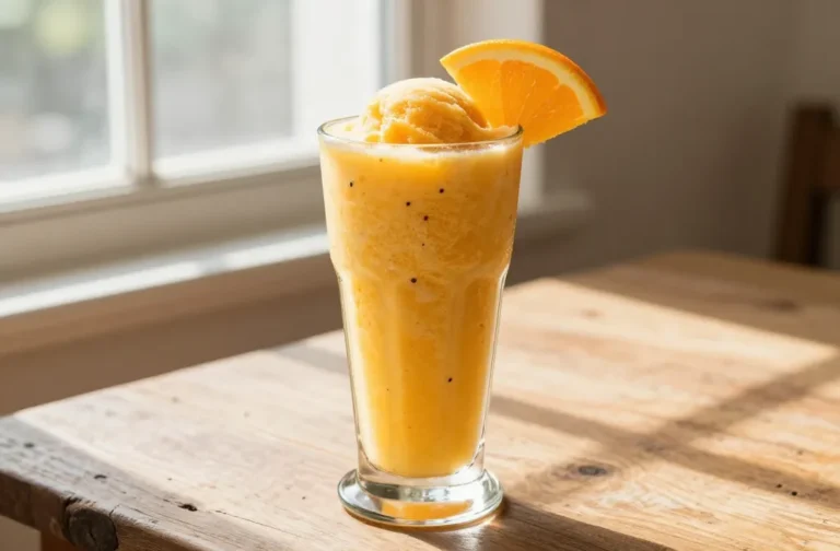 Orange Creamsicle Smoothie with Greek Yogurt + Vanilla: Taste the Sunshine!
