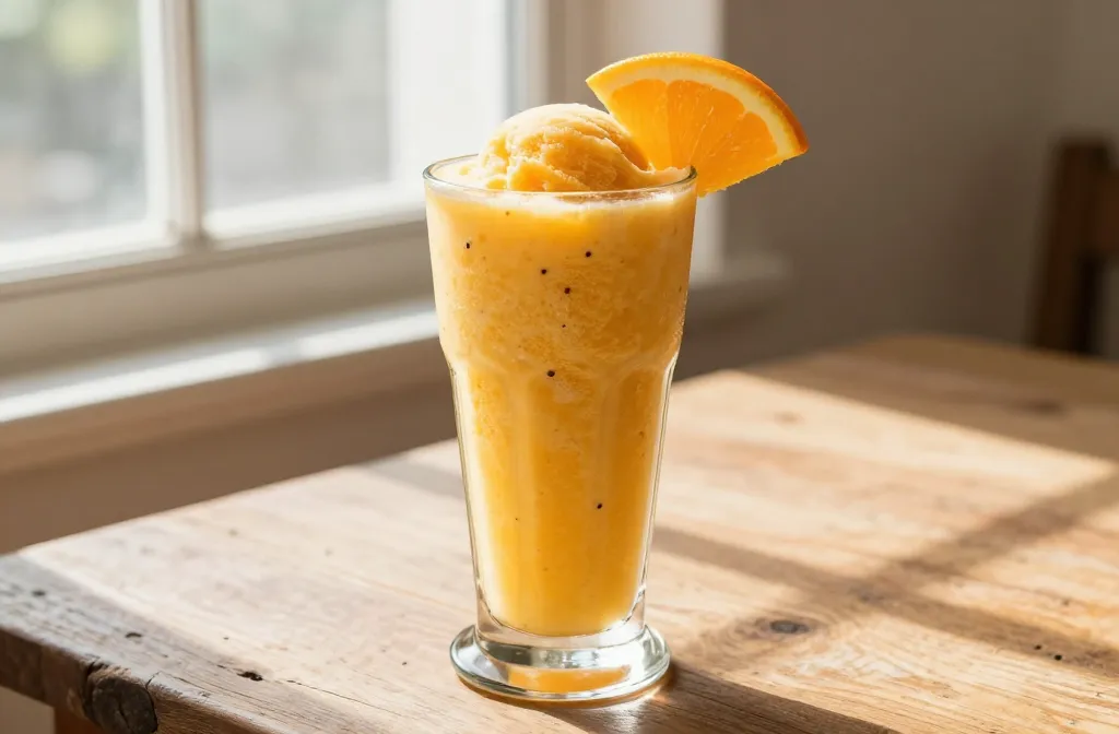 Orange Creamsicle Smoothie with Greek Yogurt + Vanilla: Taste the Sunshine!