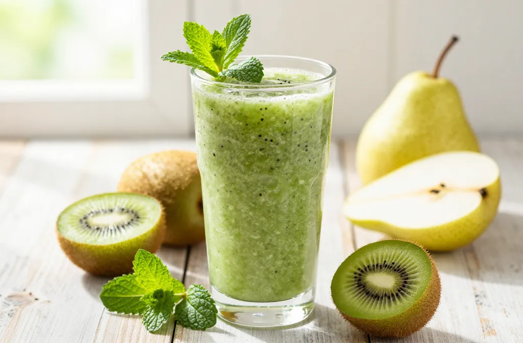 Kiwi Smoothie Recipe with Pear + Mint (Fresh, Juicy, Vibrant) – Tropical Bliss!