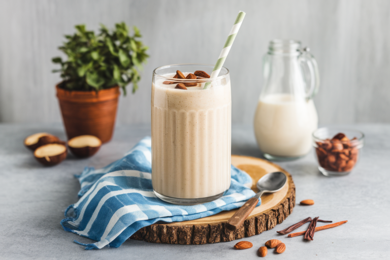 Vanilla Almond Smoothie That’s Light but Still Satisfying