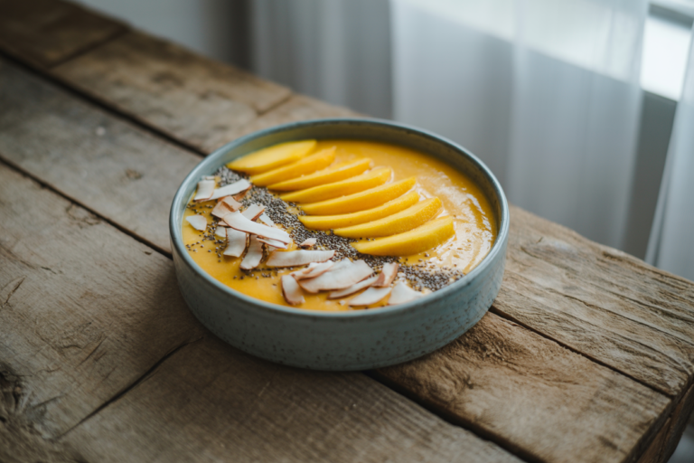 Mango Smoothie Bowl That Feels Like a Café Order - mango smoothie bowl