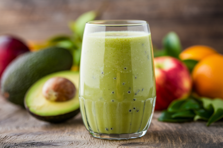 Avocado Smoothie That’s Surprisingly Creamy - avocado smoothie glass