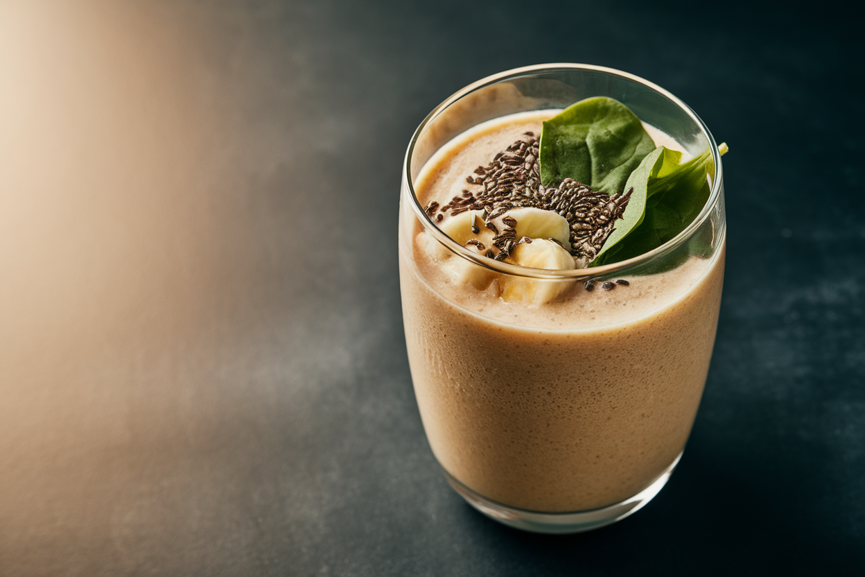 Smoothie That Tastes Like Ice Cream - smoothie in glass