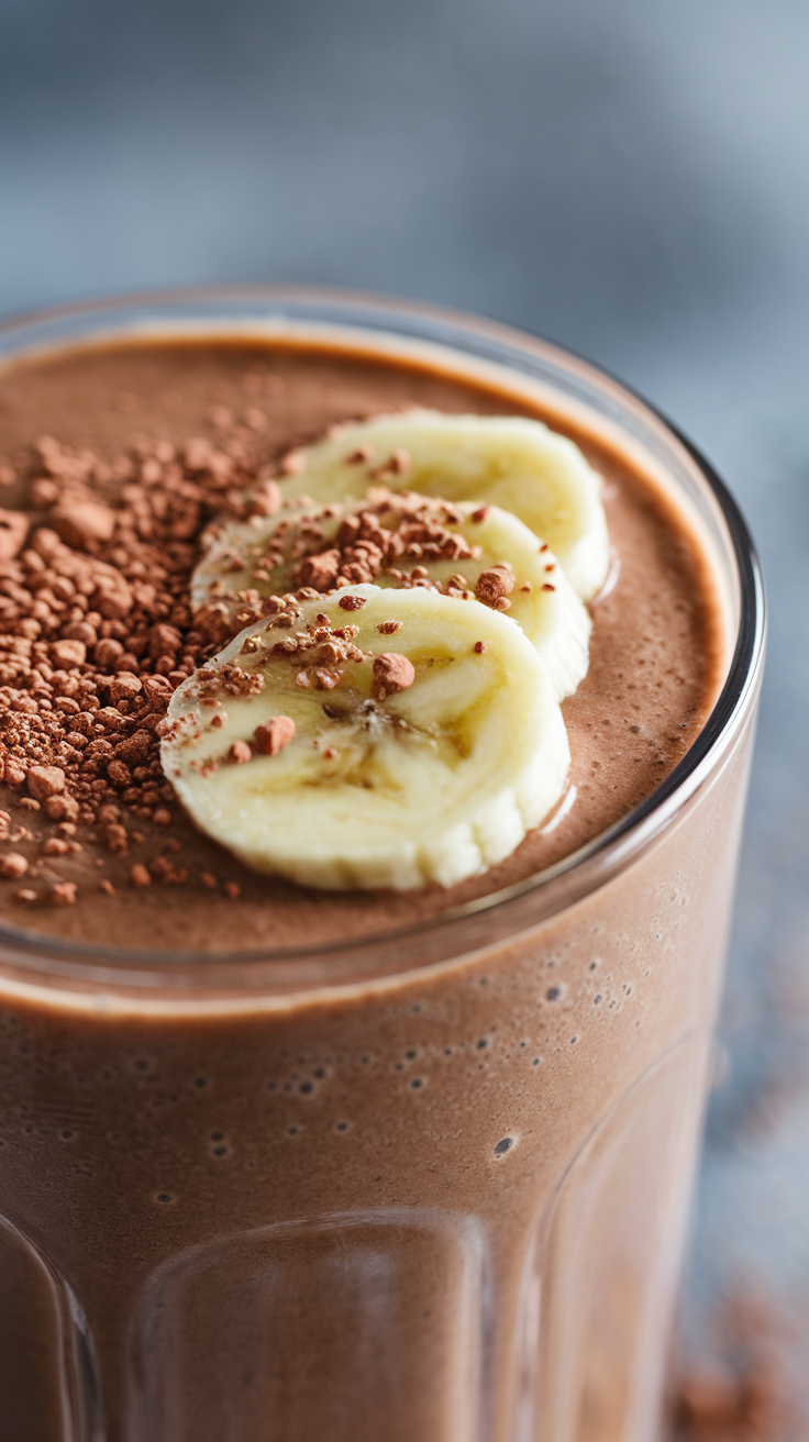 Chocolate Banana Smoothie That’s Rich and Smooth - chocolate banana smoothie