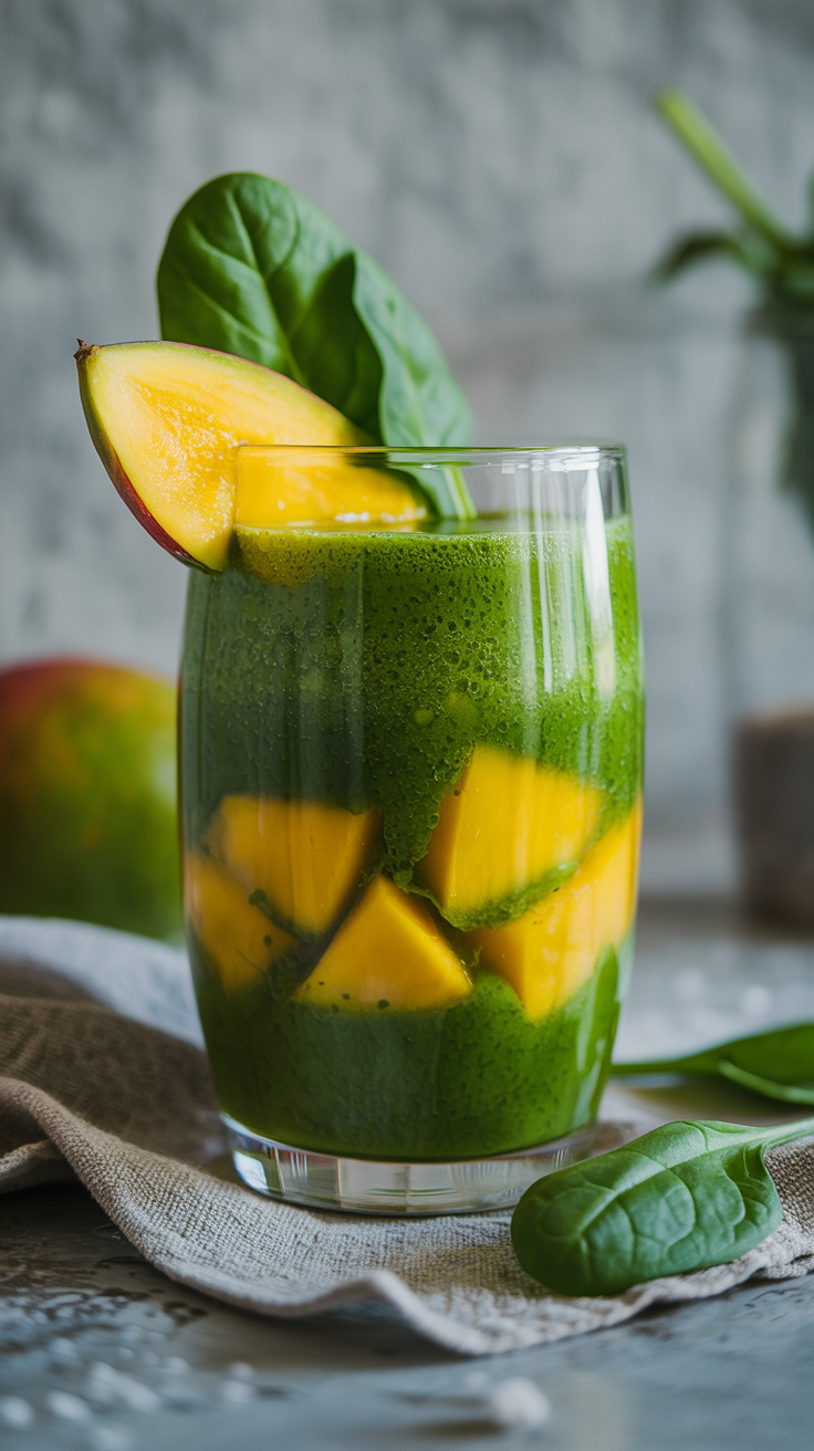 7 Smoothies That Made Me Like Greens - The Gateway Green: Mango-Spinach Smoothie