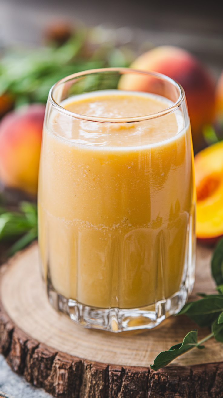 Peach Smoothie That Tastes Like Summer - peach smoothie ingredients
