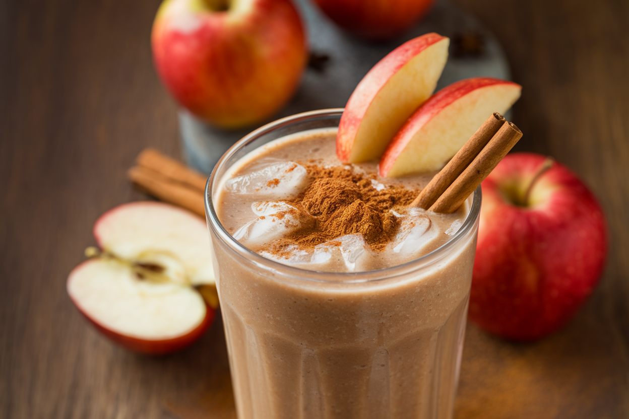 Apple Cinnamon Smoothie That Feels Like Fall - apple cinnamon smoothie