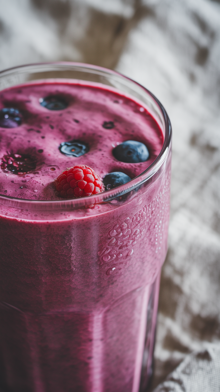 Quick Breakfast Smoothie That Saves Your Morning - breakfast smoothie in blender