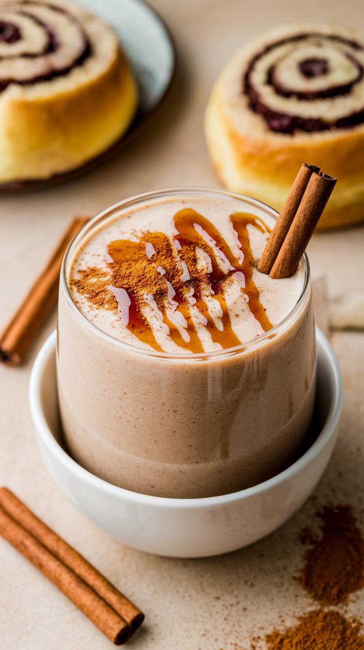 9 Smoothies That Feel Like Dessert (But Aren’t) - Cinnamon Roll Blender Magic