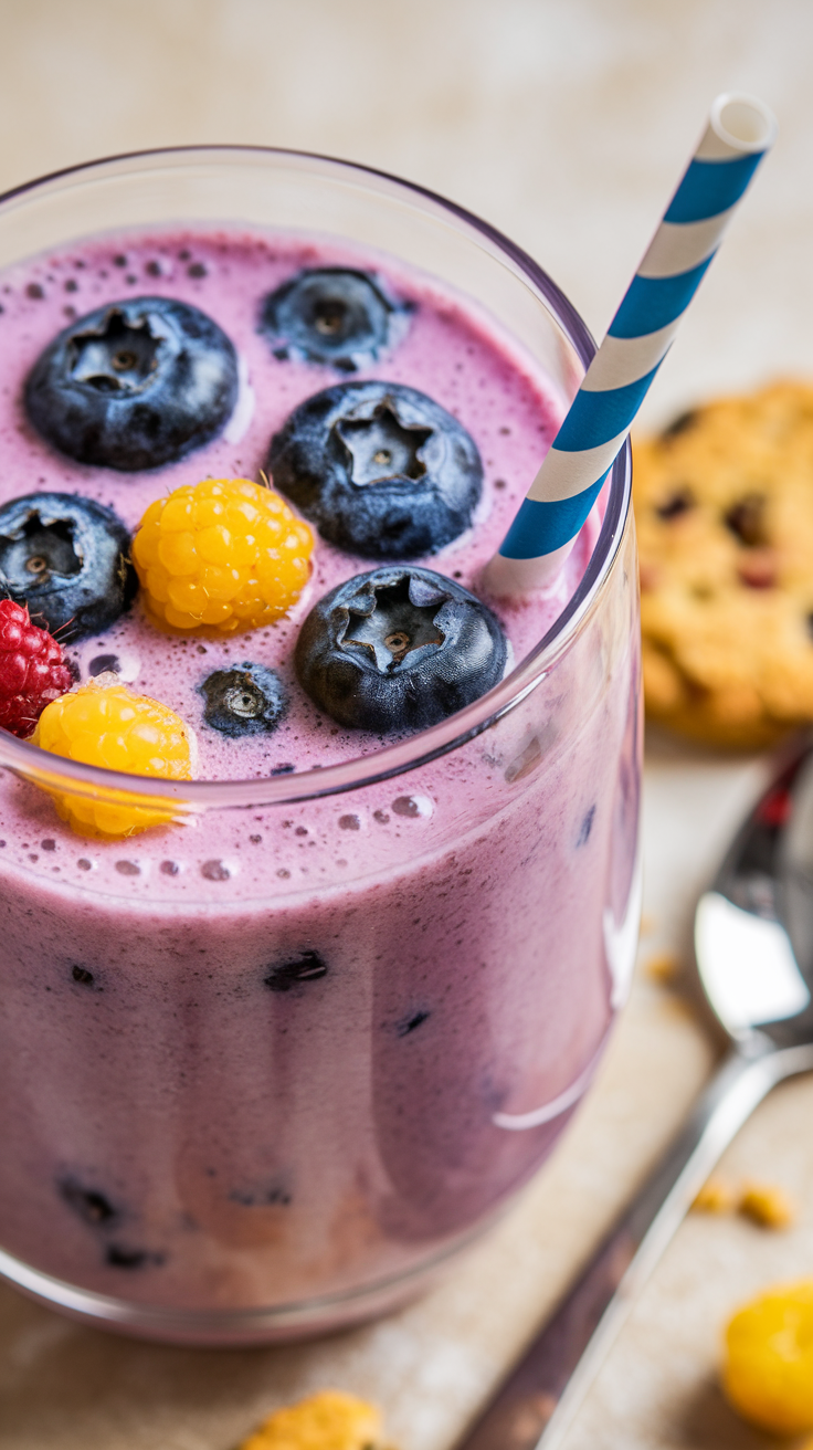 Blueberry Yogurt Smoothie That’s Thick and Creamy - blueberry yogurt smoothie