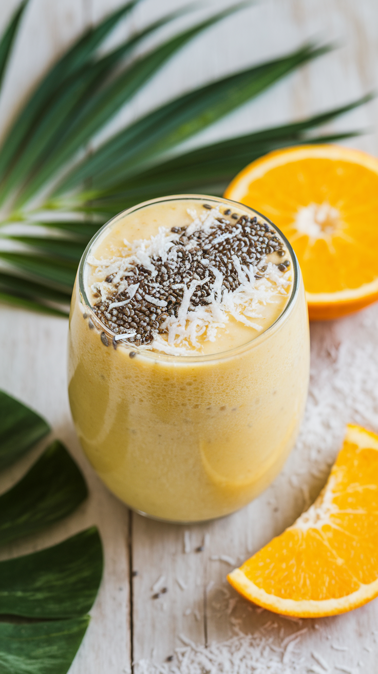 8 Smoothies That Keep You Full for Hours - Tropical Coconut Chia Crusher