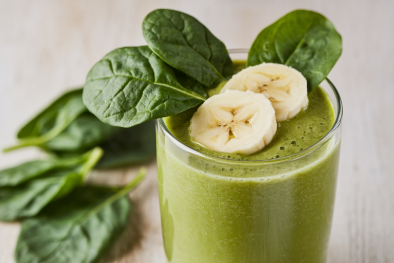 Green Smoothie for People Who Hate Green Smoothies - spinach banana smoothie