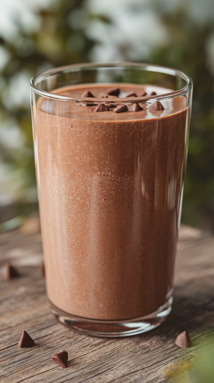 Smoothie That Tastes Like Chocolate Milkshake - chocolate smoothie ingredients