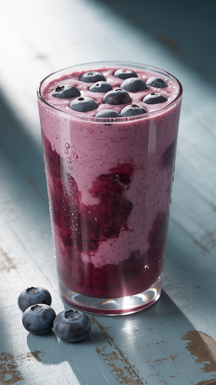 7 Smoothies That Made Me Like Greens - Berry Sneak Attack: Blueberry Vanilla Spinach Blend