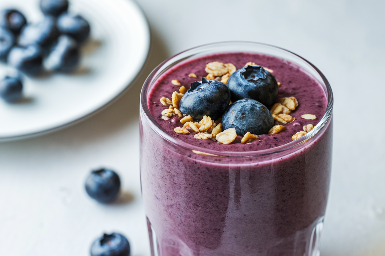 Blueberry Yogurt Smoothie That’s Thick and Creamy - blueberry yogurt smoothie