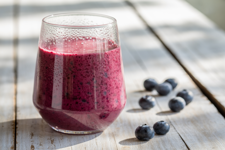 Lazy Smoothie That Still Tastes Amazing - berry smoothie glass
