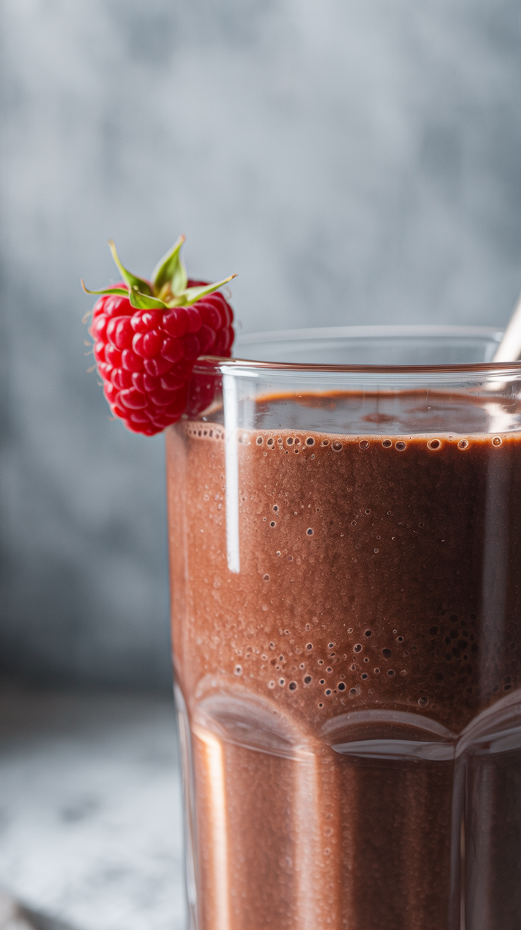 Smoothie That Replaces Your Sweet Tooth - chocolate smoothie glass