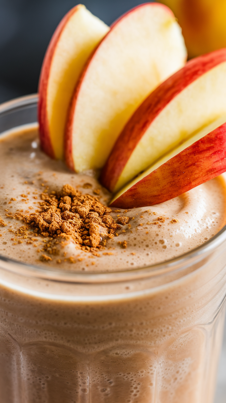 Apple Cinnamon Smoothie That Feels Like Fall - apple cinnamon smoothie
