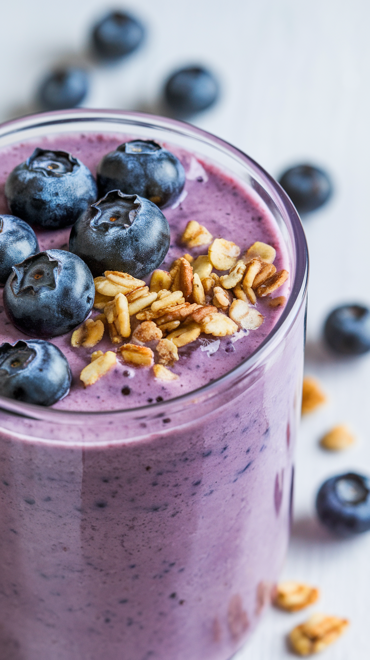 Blueberry Yogurt Smoothie That’s Thick and Creamy - blueberry yogurt smoothie