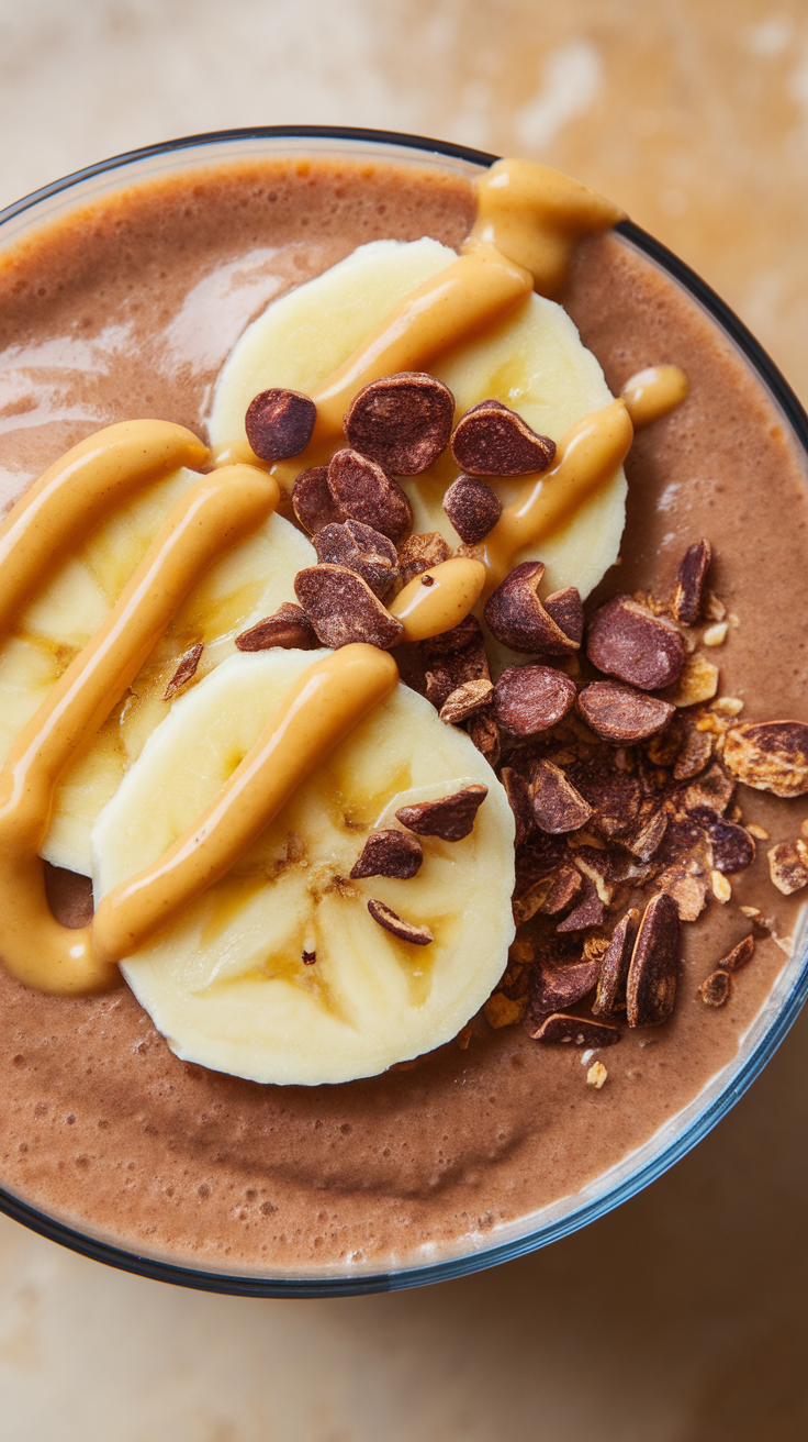 Chocolate Peanut Butter Smoothie That Feels Like Dessert - chocolate peanut butter smoothie