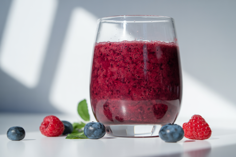 Easy Smoothie You Can Make Every Day - berry smoothie glass