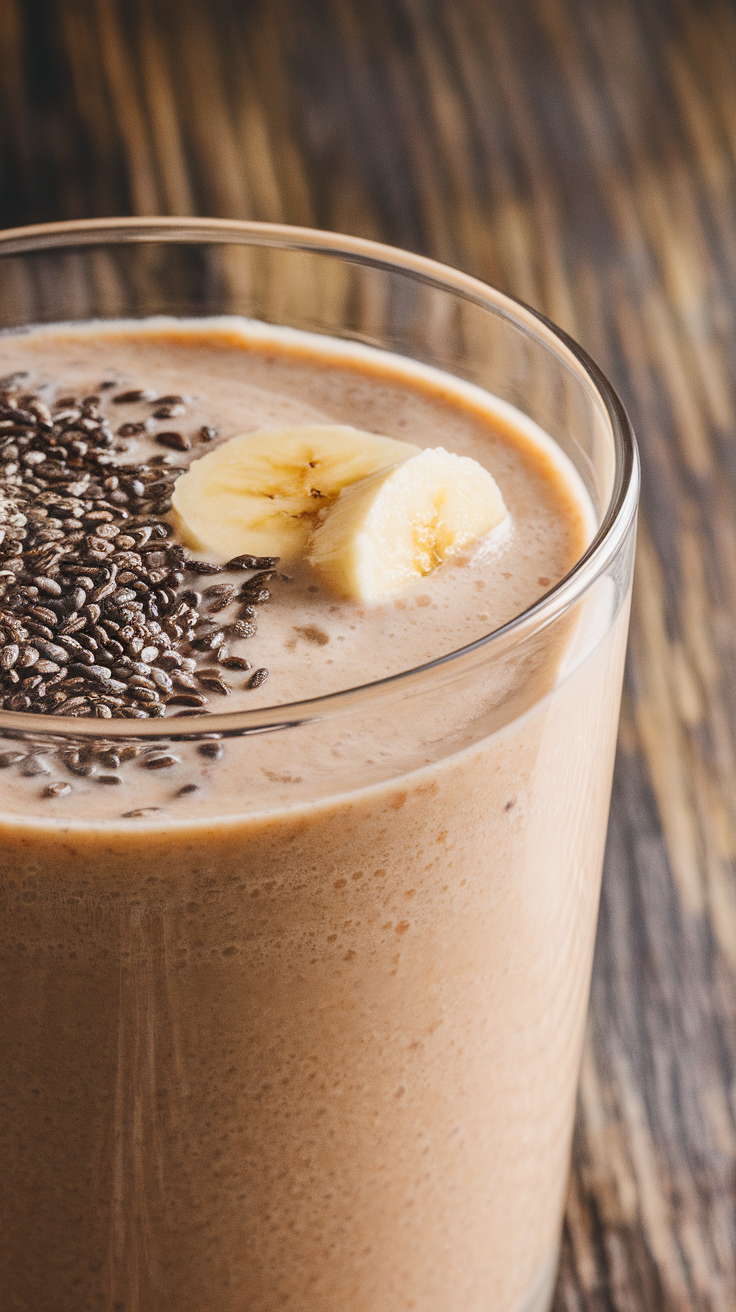 Smoothie That Tastes Like Ice Cream - smoothie in glass