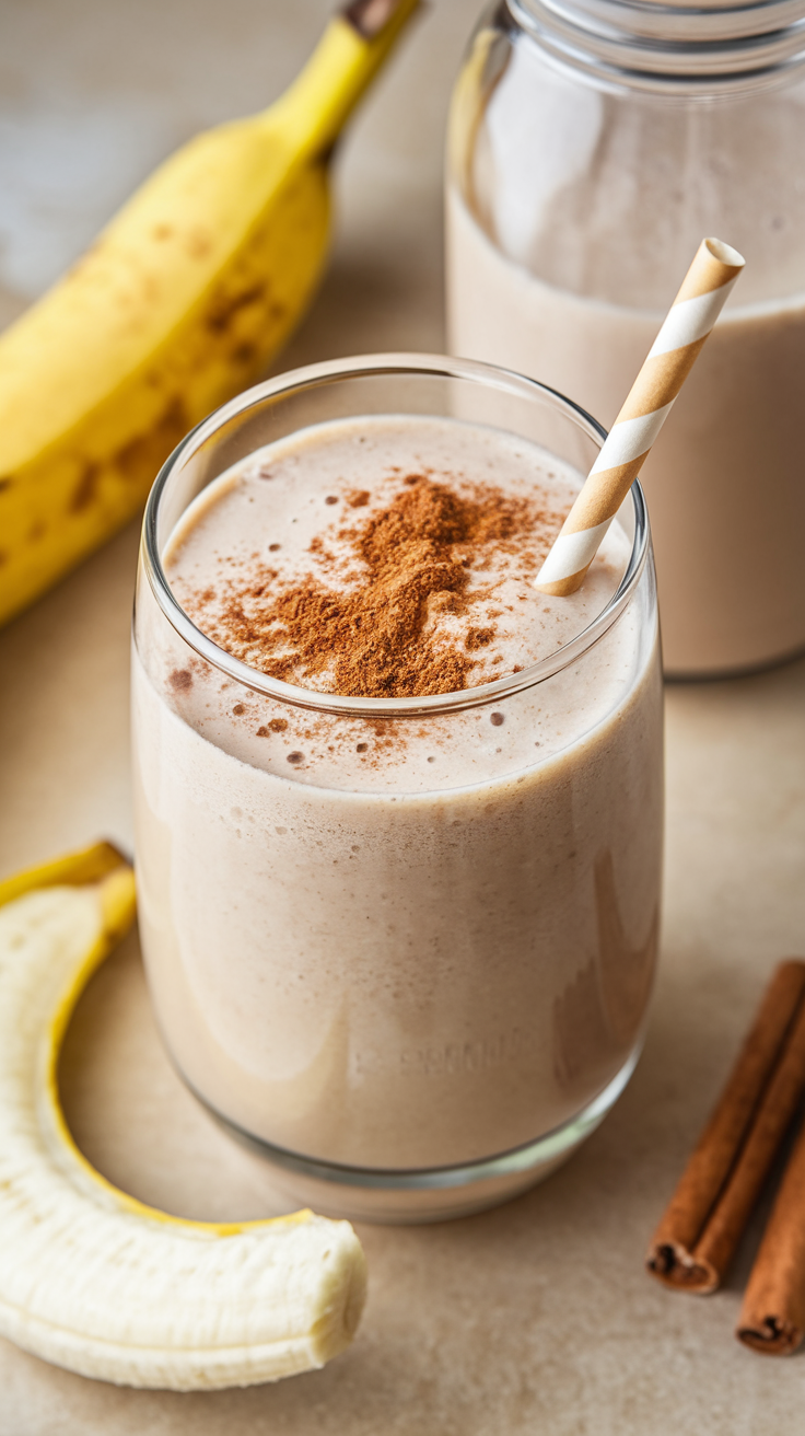 10 High Protein Smoothies That Actually Taste Good - Banana Bread Blender Hack