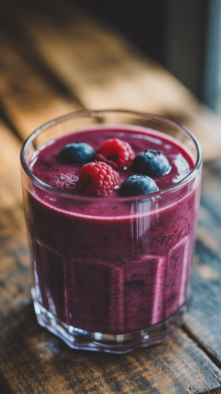Lazy Smoothie That Still Tastes Amazing - berry smoothie jar