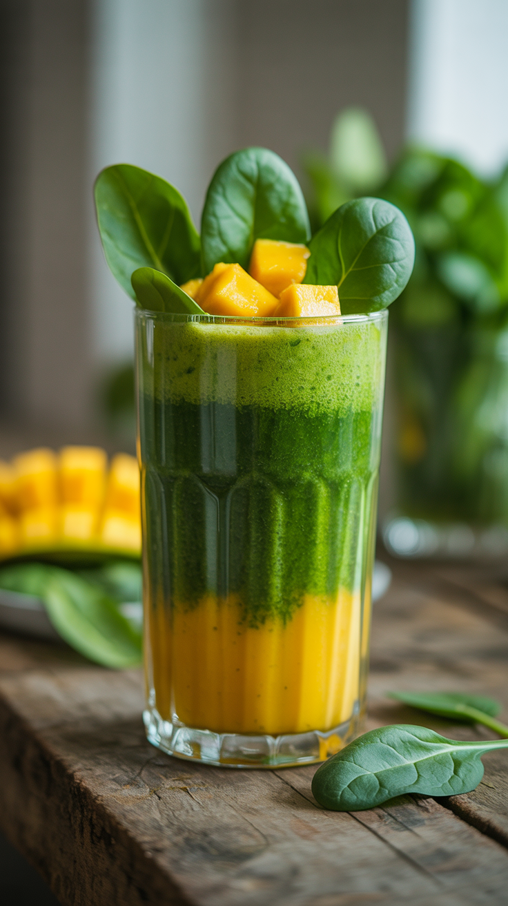 Everyday Green Smoothie You Won’t Get Tired Of - spinach mango smoothie