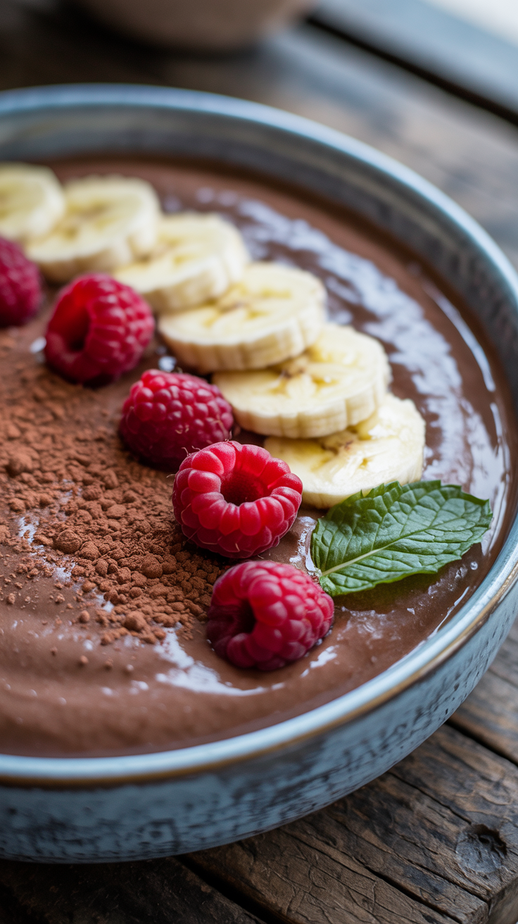 Chocolate Smoothie Bowl That Feels Like Dessert - chocolate smoothie bowl