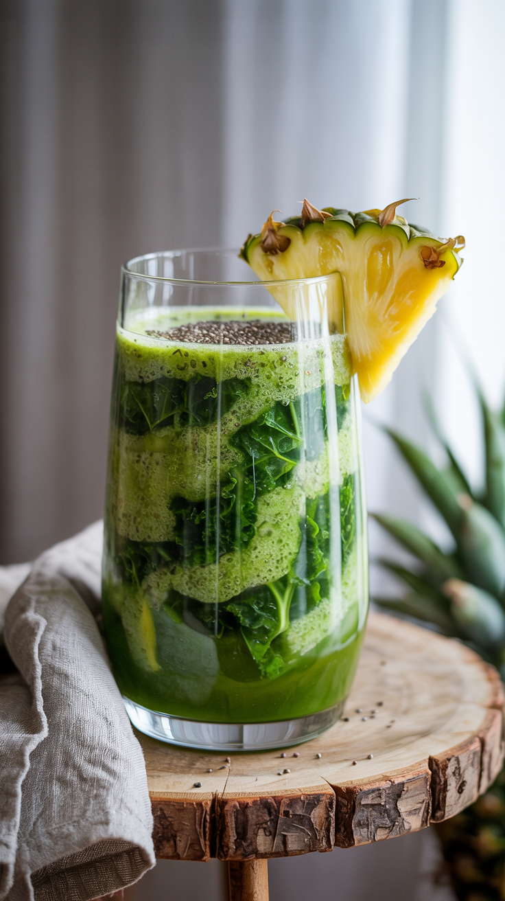 7 Smoothies That Made Me Like Greens - Tropical Distraction Therapy: Pineapple Kale Cooler