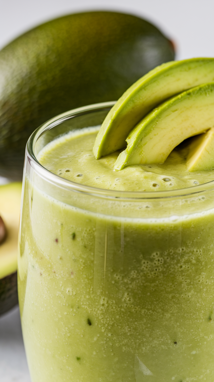 Avocado Smoothie That’s Surprisingly Creamy - blended avocado smoothie